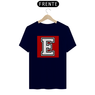 Nome do produto Letra E Alfabeto Camiseta Inicial Nome