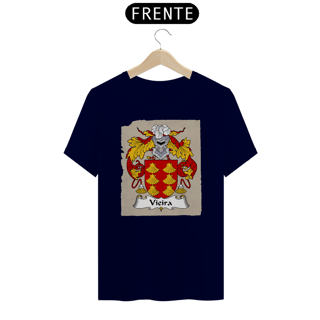 Nome do produto Brasão Família Vieira Origem Historia | Camiseta Sobrenome