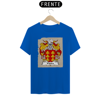 Nome do produto Brasão Família Vieira Origem Historia | Camiseta Sobrenome