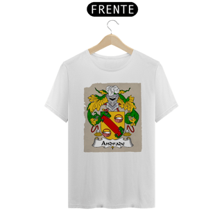 Nome do produto Camiseta Familia Andrade Brasão de Armas Sobrenomes