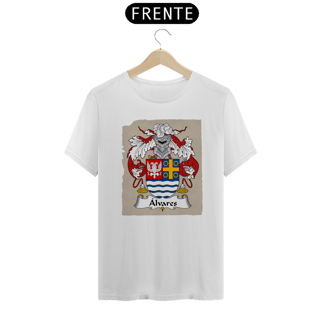 Nome do produto Camiseta Brasão Alvares Sobrenomes Famílias 