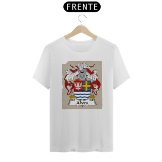 Nome do produto Camiseta Brasão Família Alves Sobrenomes Heráldica 