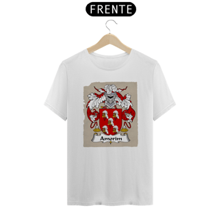Nome do produto Camiseta Brasão Família Amorim Heráldica  Sobrenomes Símbolo