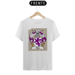 Nome do produto  Brasão Família Silva Origem Sobrenome Camiseta 