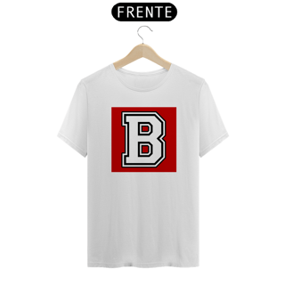 Nome do produto Letra B Alfabeto Camiseta 100% Algodão