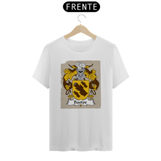 Nome do produto Brasão Família Bastos Origem Historia Camiseta Sobrenome