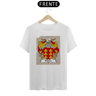 Nome do produto Brasão Família Vieira Origem Historia | Camiseta Sobrenome