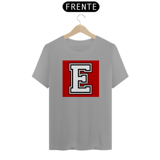 Nome do produto Letra E Alfabeto Camiseta Inicial Nome