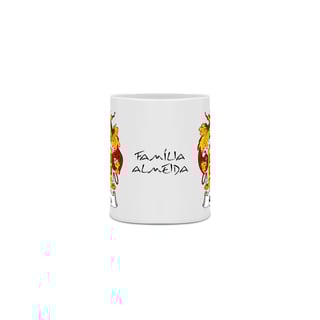 Nome do produto Brasão Família Almeida | Caneca Origem Sobrenome