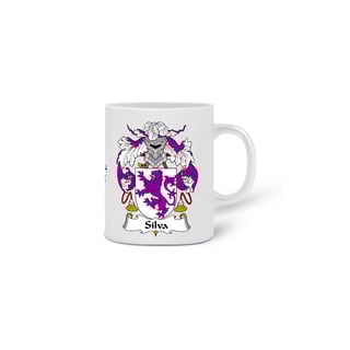 Nome do produto Brasão Família Silva | Caneca Origem Historia Sobrenome