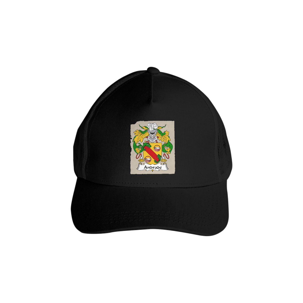 Nome do produto: Boné Brasão Família Andrade Trucker Americano Ajustavel
