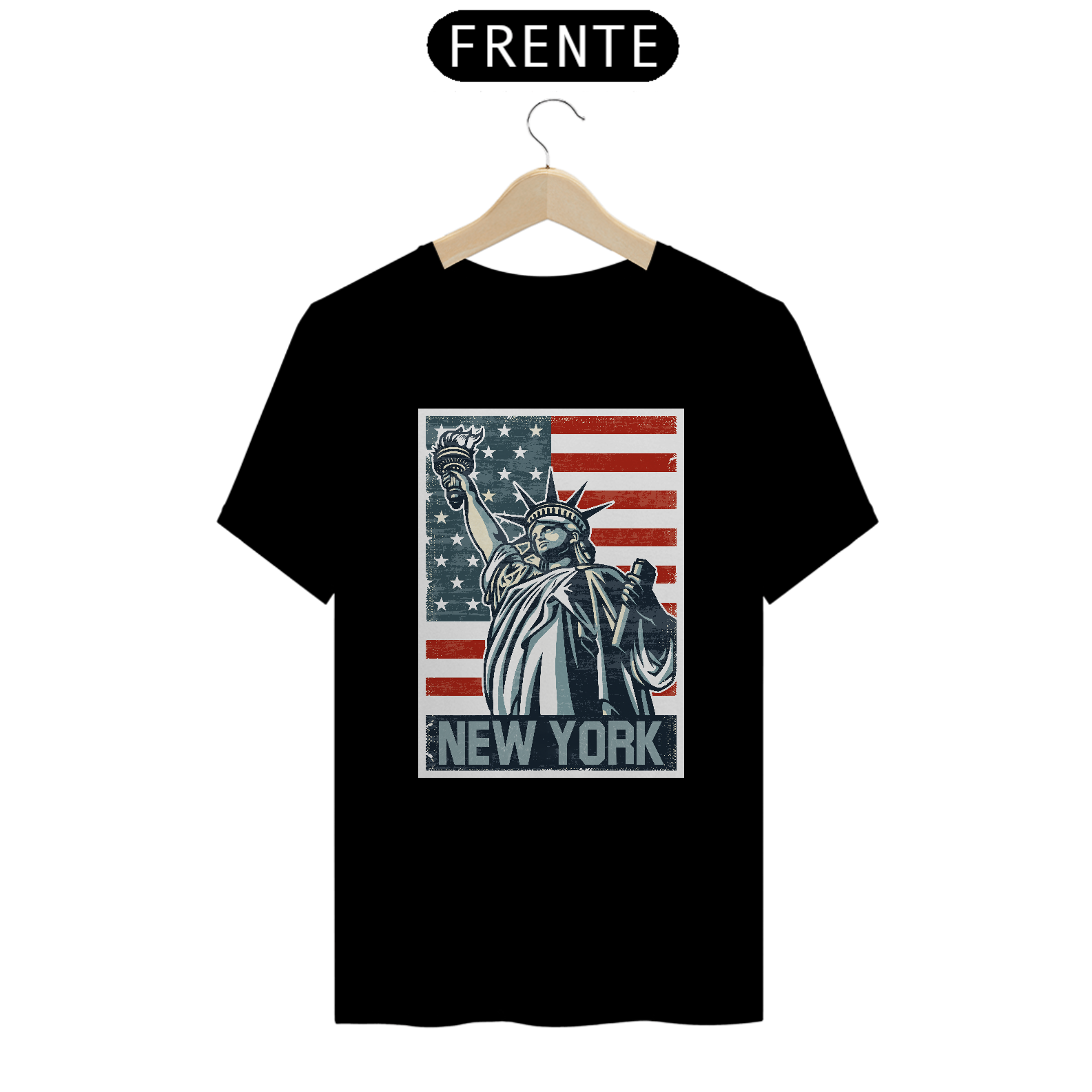 Camiseta New York Estatua Liberdade Estados Unidos 