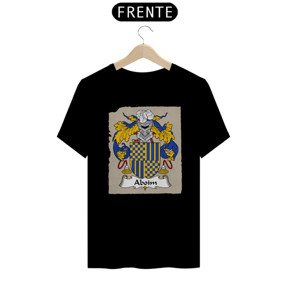Camiseta Família Aboim Brasão de Armas Sobrenomes 