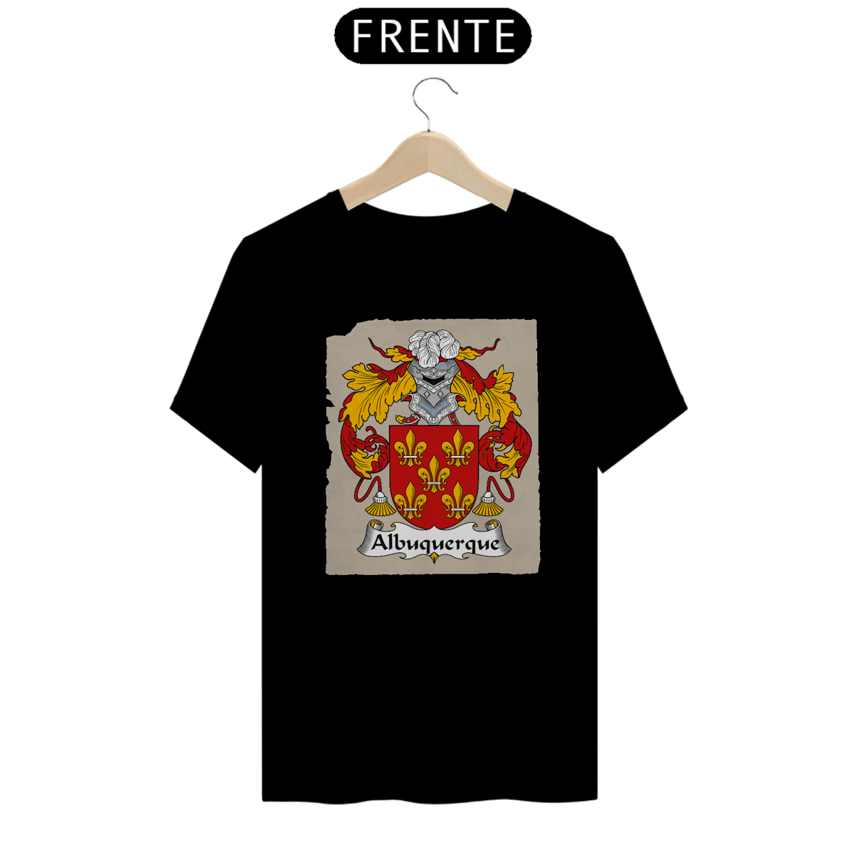 Nome do produto: Camiseta Família Albuquerque Brasão de Armas