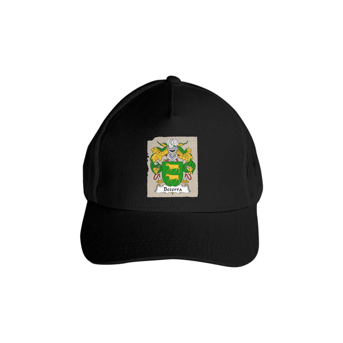 Nome do produto: Bone Trucker Americano Brasão Familia Bezerra