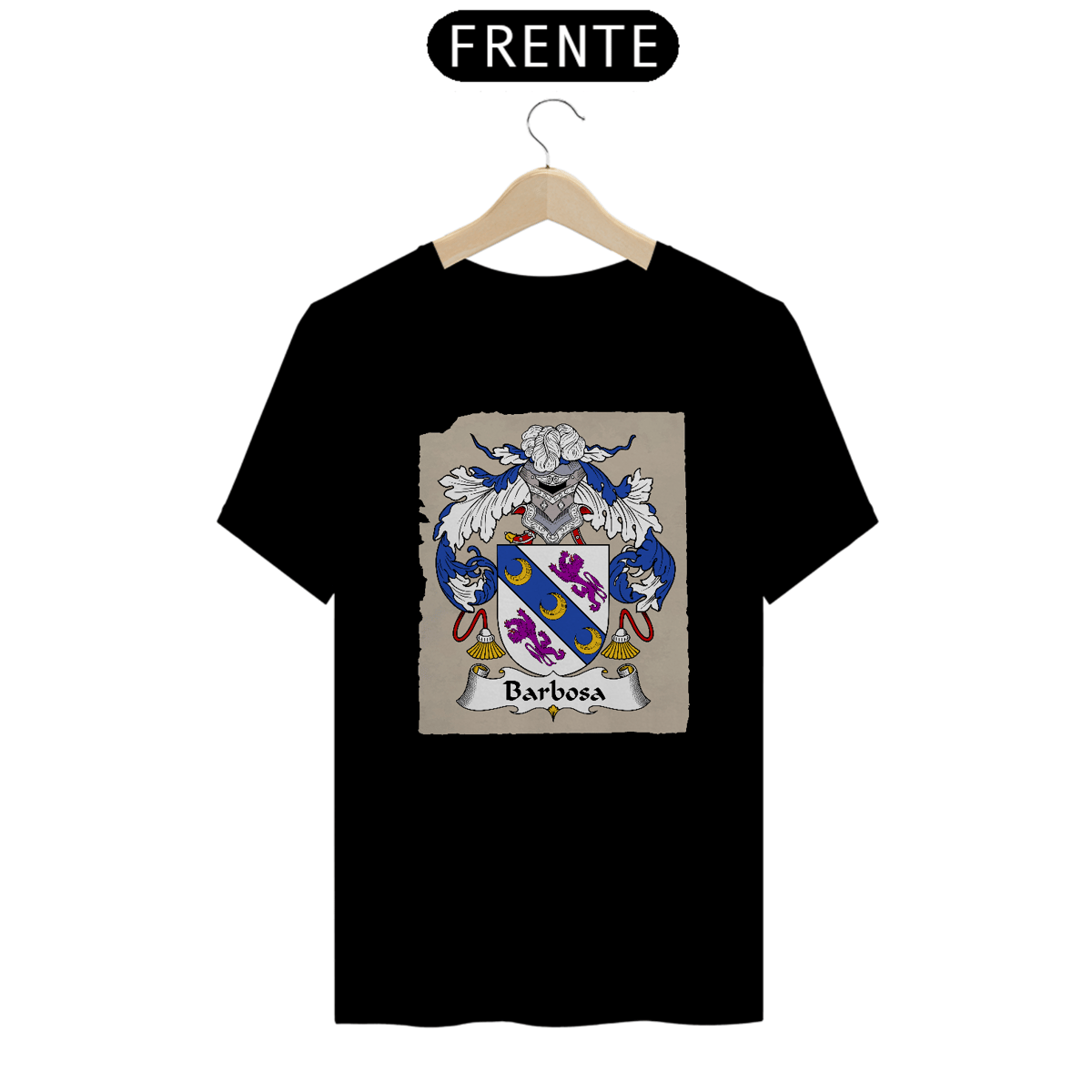 Nome do produto: Camiseta Brasão Família Barbosa Sobrenomes Símbolos