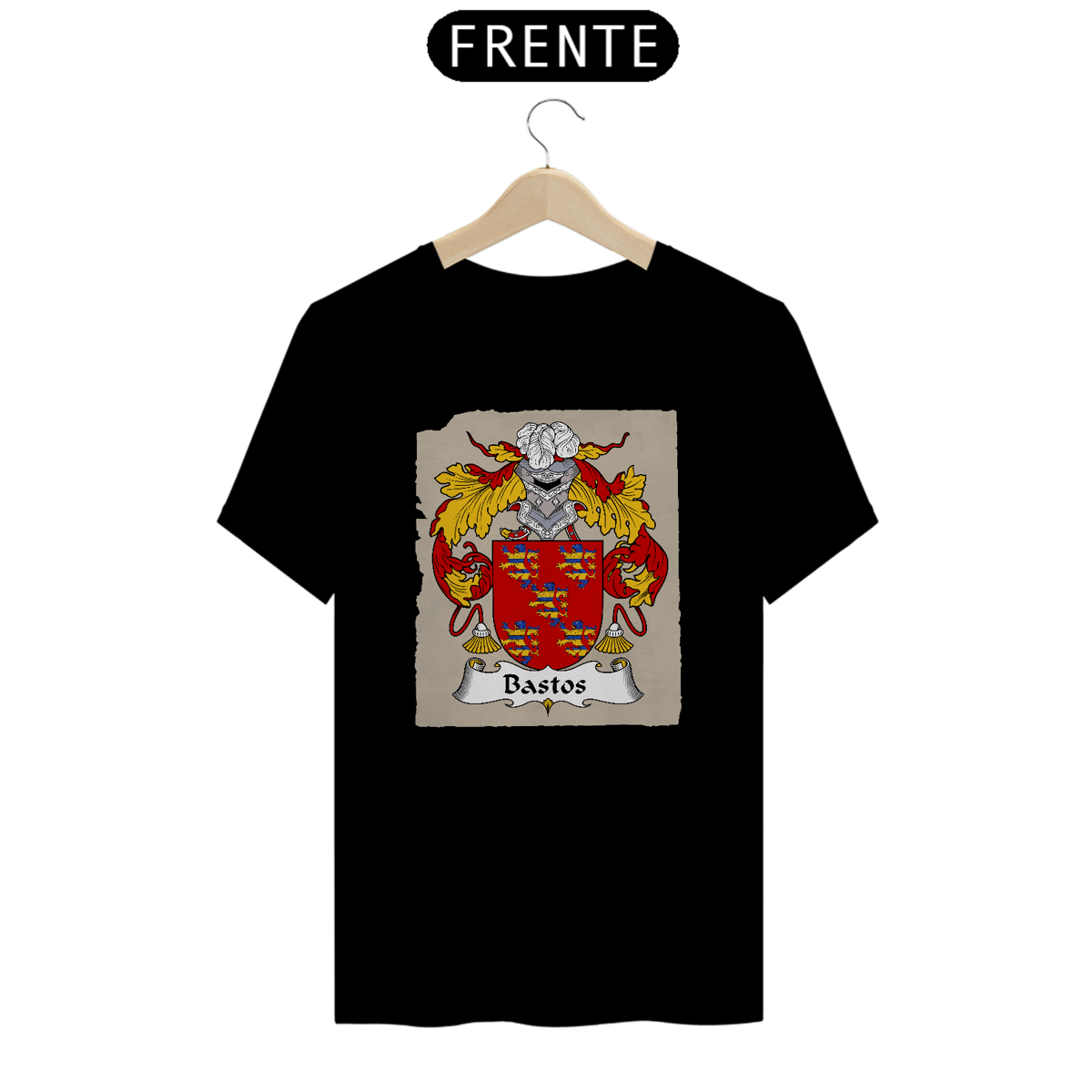 Nome do produto: Camiseta Brasão Família Bastos Sobrenomes Símbolos