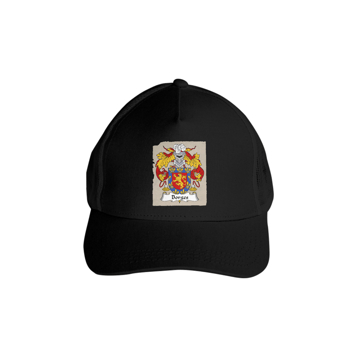 Nome do produto: Bone Trucker Americano Brasão Família Borges