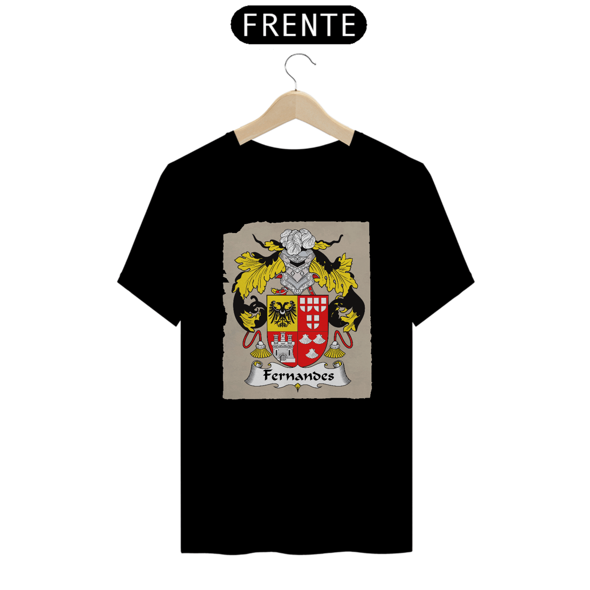 Nome do produto: Brasão Família Fernandes Camiseta Sobrenomes Símbolos