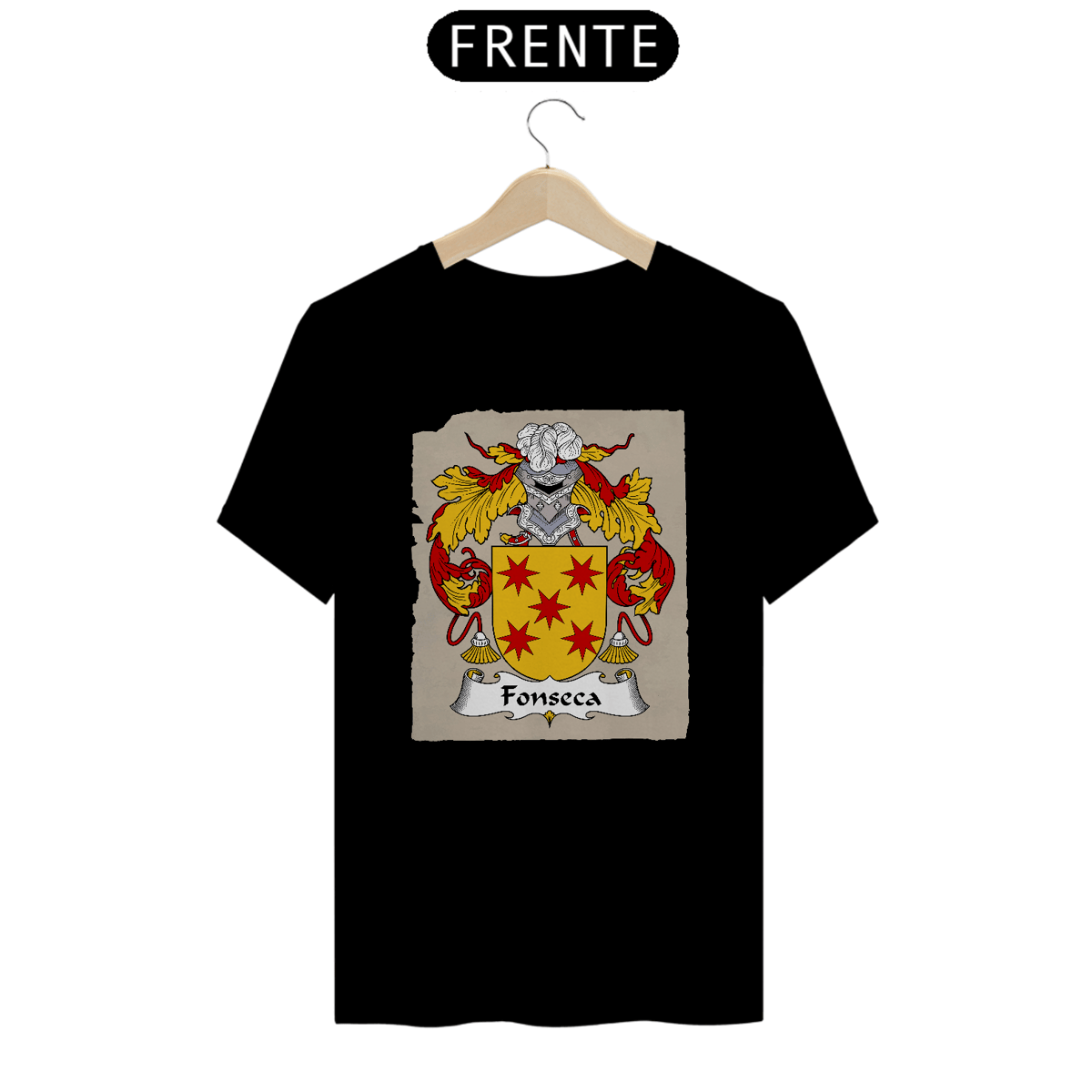 Nome do produto: Brasão Família Fonseca Camiseta Sobrenomes Origem