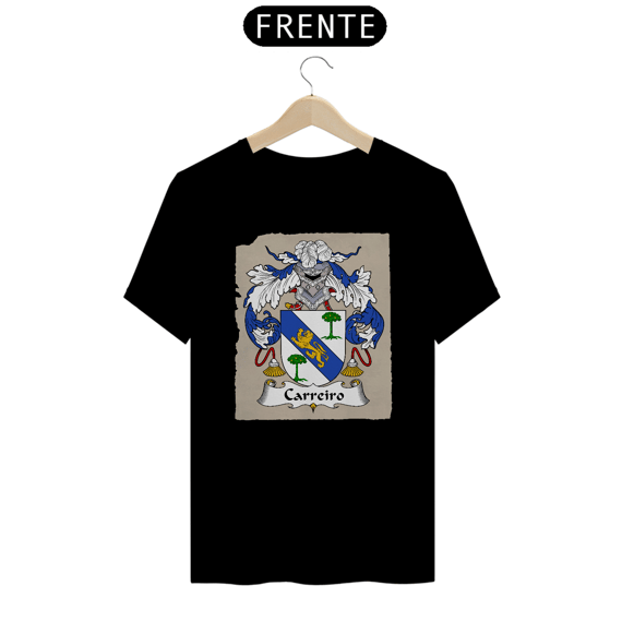 Brasão Família Carreiro Camiseta Sobrenome Origem