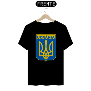 Nome do produto Brasão Bandeira Ucrânia | Camiseta Bandeira Países