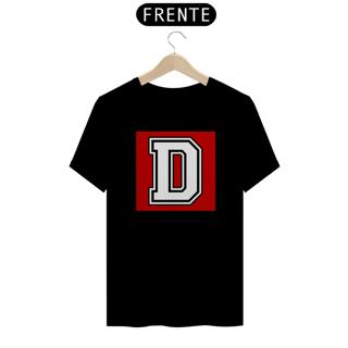 Letra D Alfabeto Camiseta Inicial Nome