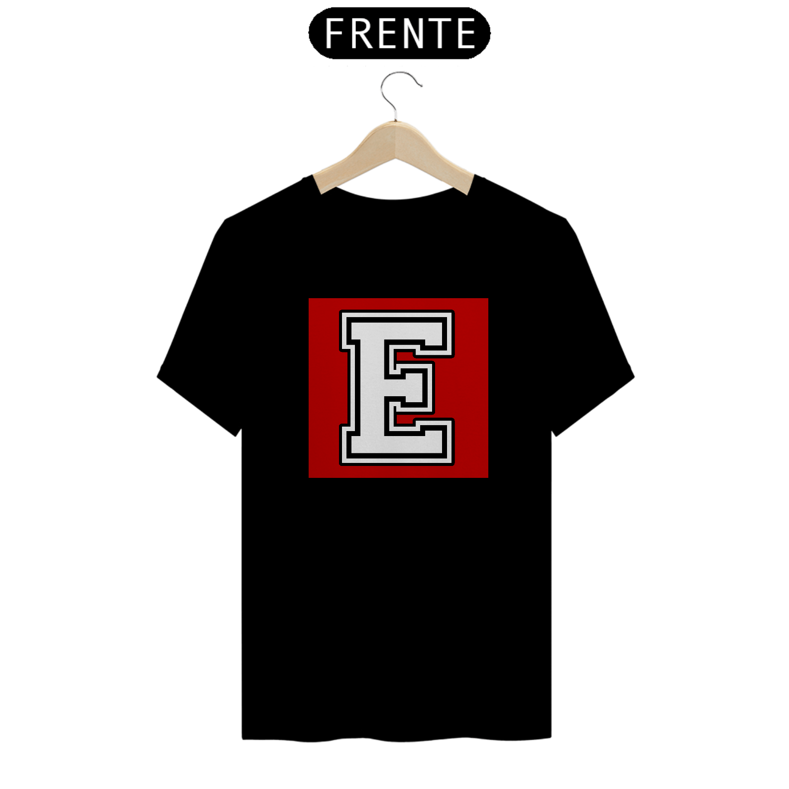 Letra E Alfabeto Camiseta Inicial Nome