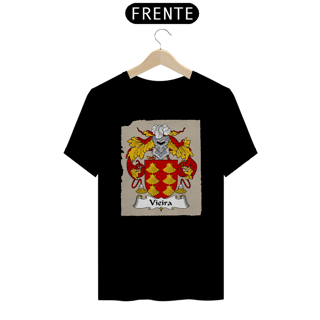 Nome do produto Brasão Família Vieira Origem Historia | Camiseta Sobrenome