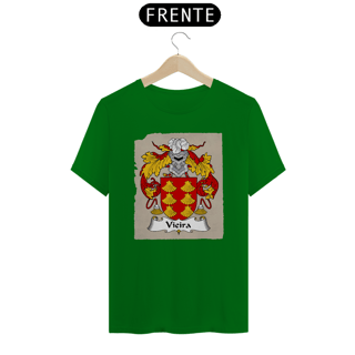 Nome do produto Brasão Família Vieira Origem Historia | Camiseta Sobrenome
