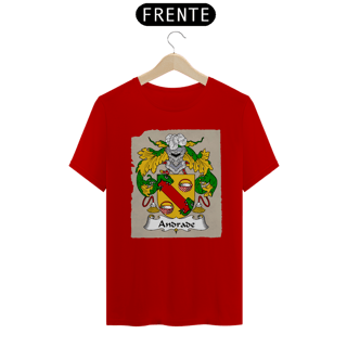 Nome do produto Camiseta Familia Andrade Brasão de Armas Sobrenomes