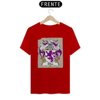 Nome do produto  Brasão Família Silva Origem Sobrenome Camiseta 