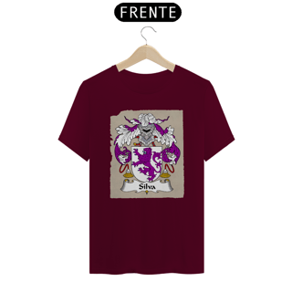 Nome do produto  Brasão Família Silva Origem Sobrenome Camiseta 