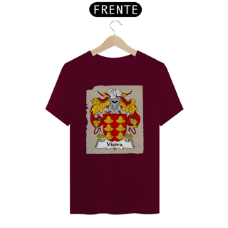 Nome do produto Brasão Família Vieira Origem Historia | Camiseta Sobrenome