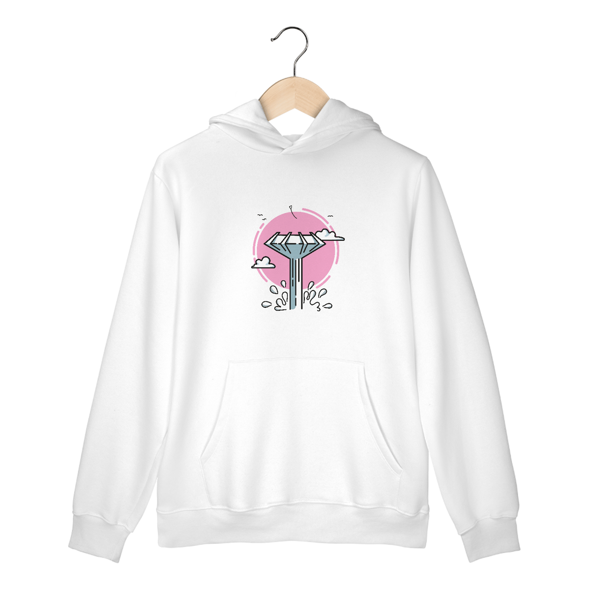 Nome do produto: Moletom Ceilândia Rosa