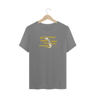 Nome do produto Camiseta Capital do Rock amarela - Plus Size