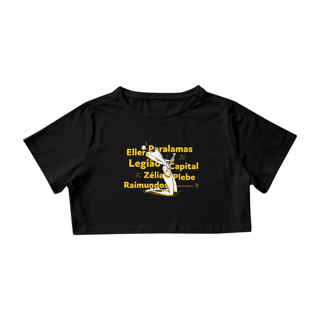 Nome do produto Cropped Capital do Rock amarela