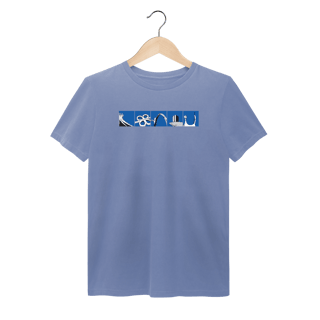 Nome do produto Camiseta estonada reta ícones Brasília