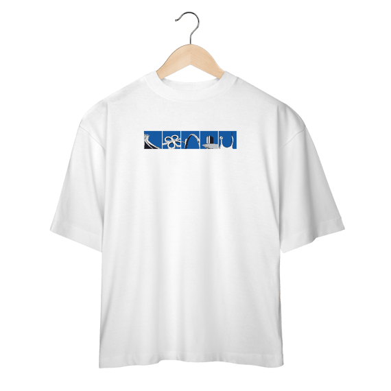 Camiseta Oversized ícones Brasília