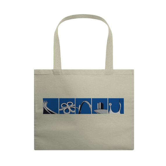 Ecobag grande ícones Brasília
