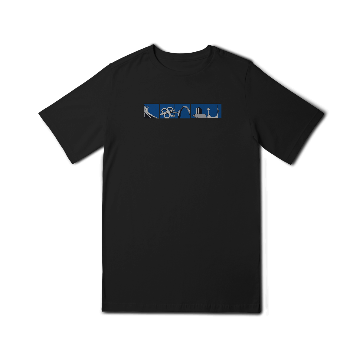 Nome do produto: Camiseta infantil ícones Brasília (10 a 14 anos)