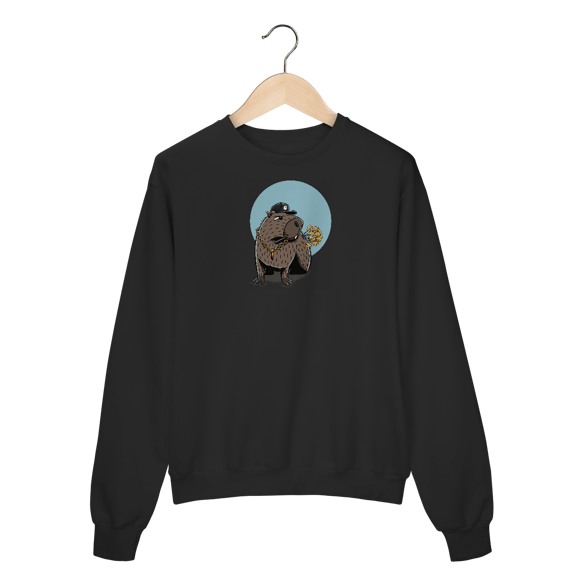 Moletom fechado punchline - capivara