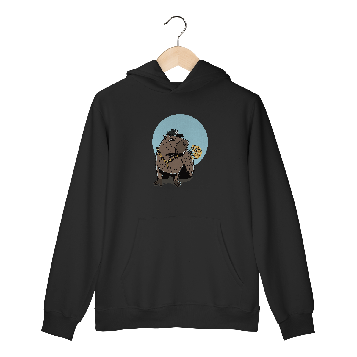 Nome do produto: Moletom canguru Punchline - capivara