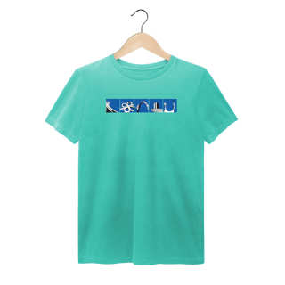 Nome do produto Camiseta estonada reta ícones Brasília