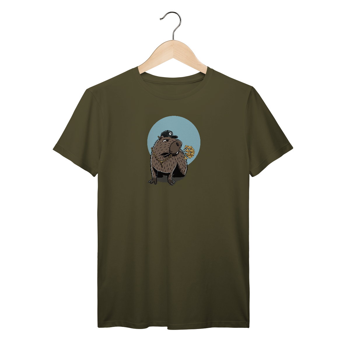 Nome do produto: Camiseta reta punchline - capivara