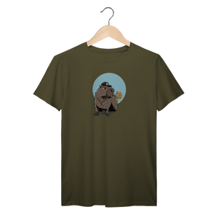 Nome do produto Camiseta reta punchline - capivara