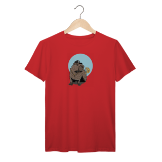 Nome do produto Camiseta reta punchline - capivara