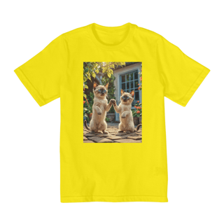 Nome do produto Coleção Cats etc 05<br>T-Shirt Quality Infantil 