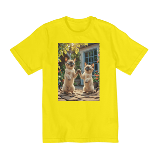 Nome do produto Coleção Cats etc 05<br>T-Shirt Quality Infantil