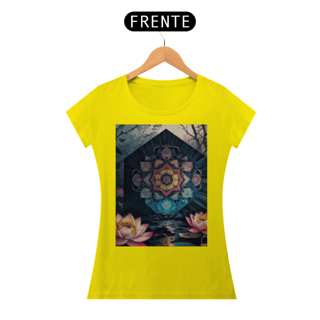 Nome do produto Coleção Mandalas 01<br>T-Shirt Feminina Quality